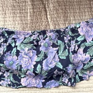 American Eagle Outfitters Navy, Lavender & Mint Floral Two-Piece Dress